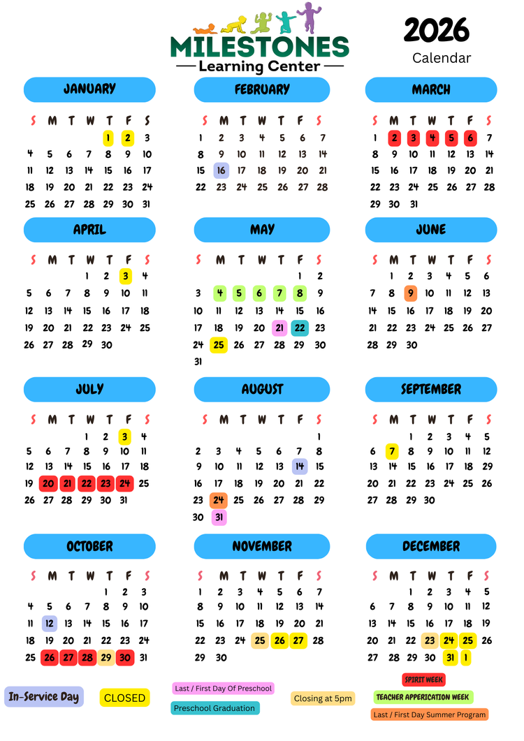 2026 Yearly Calendar